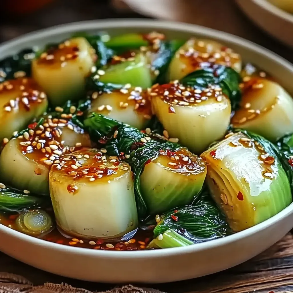 Bok Choy with Ginger Chili Sauce