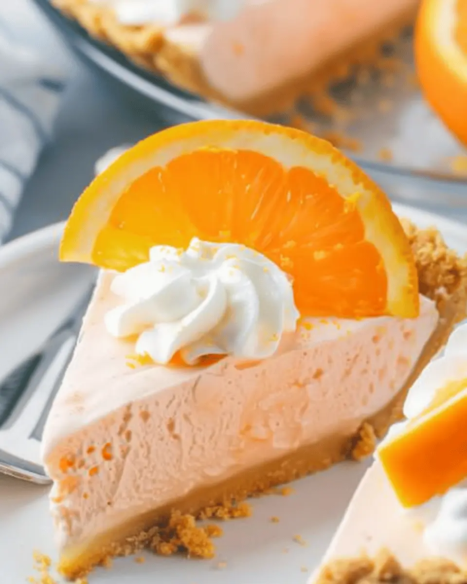 Orange Jello Creamsicle Pie