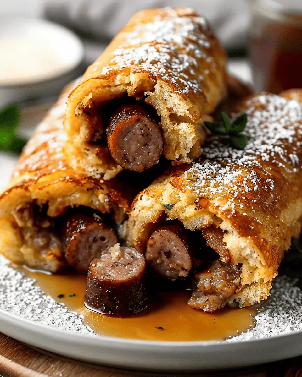Sausage French Toast Roll-Ups