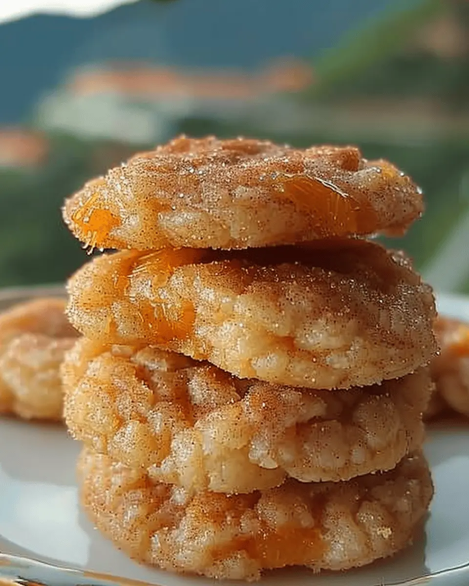 Peach Snickerdoodle Cookies