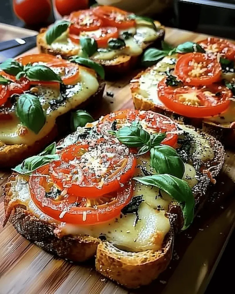 Tomato Basil Garlic Bread