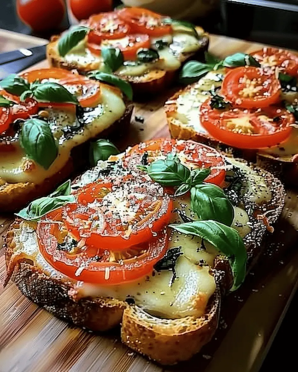 Tomato Basil Garlic Bread