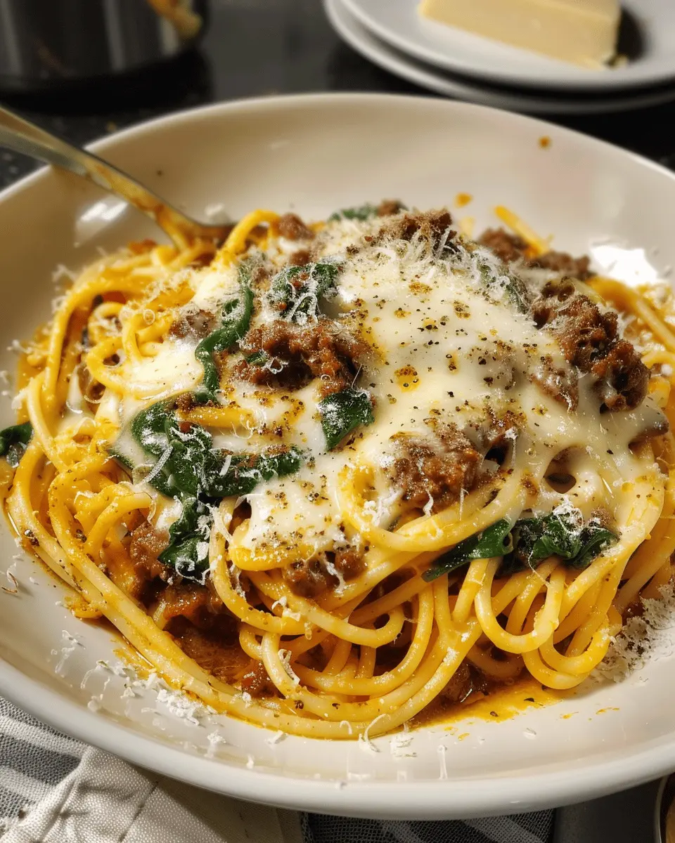 cheesy garlic butter spaghetti