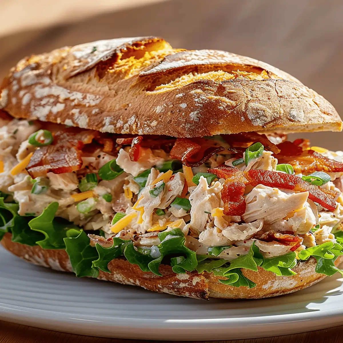 Bacon Ranch Chicken Salad Sandwich