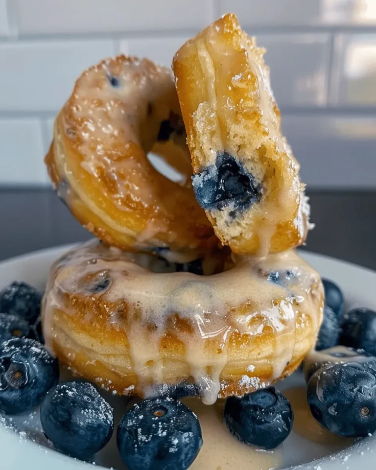 Baked Blueberry Donuts