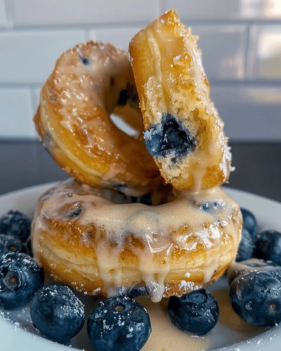 Baked Blueberry Donuts
