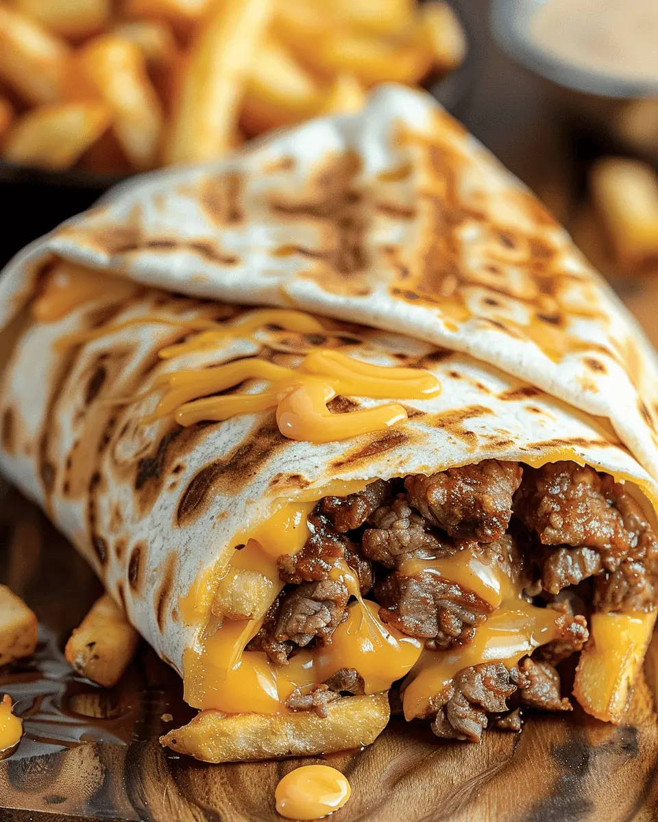 Beefy Cheesy Fries Burrito