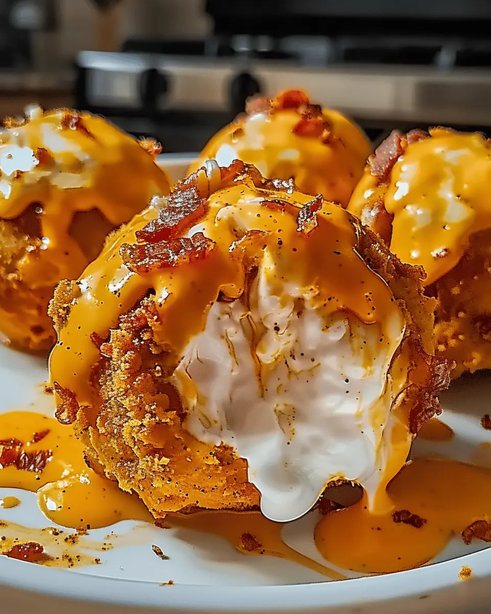 Buffalo Chicken Bacon Loaded Mozzarella Bombs