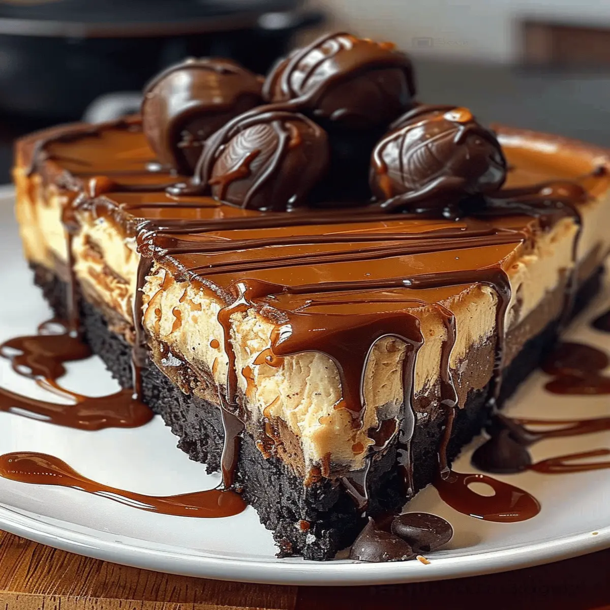 Caramel Brownie Cheesecake