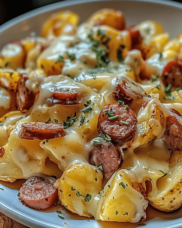 Cheesy Ranch Potatoes and Smoked Sausage
