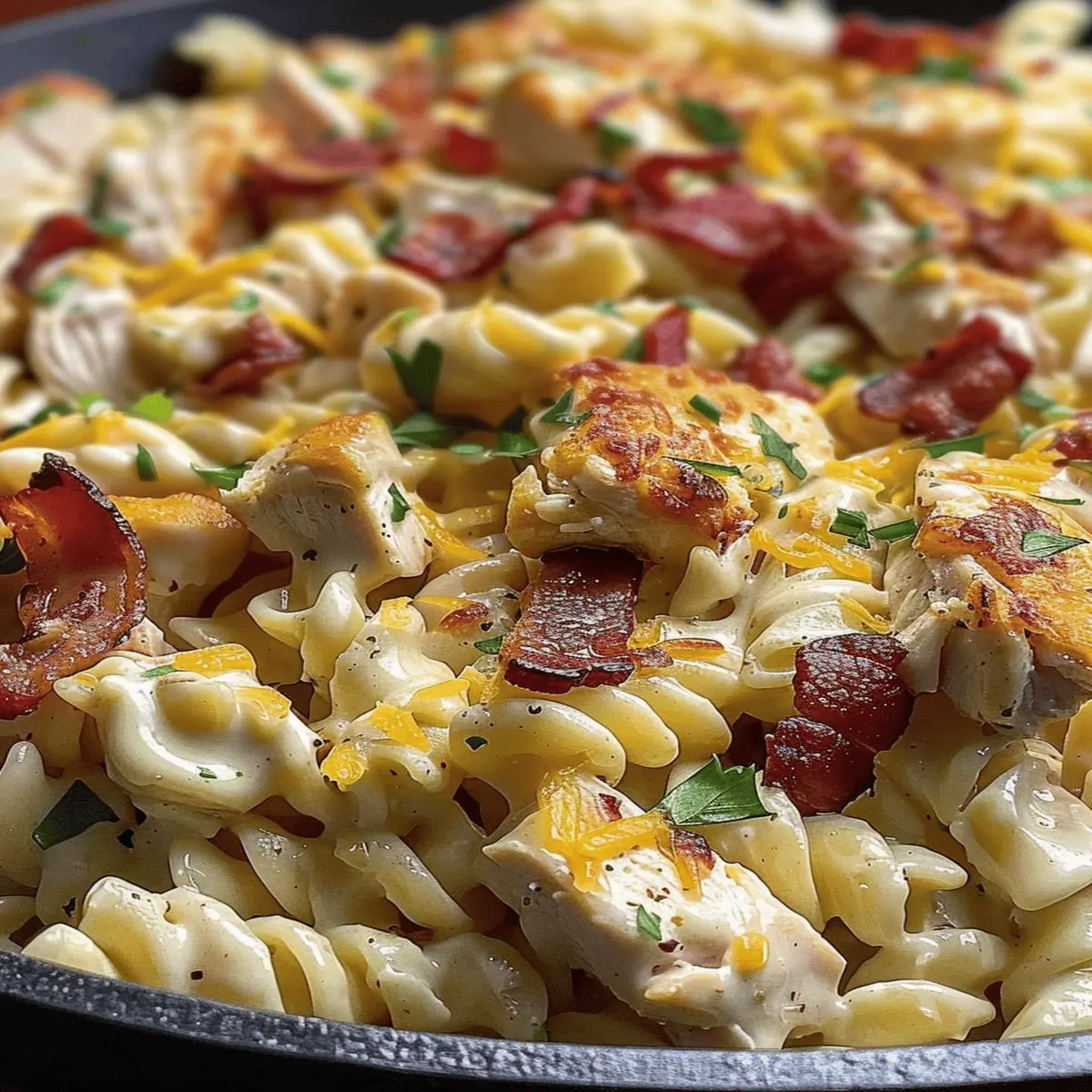 Chicken Bacon Ranch Pasta
