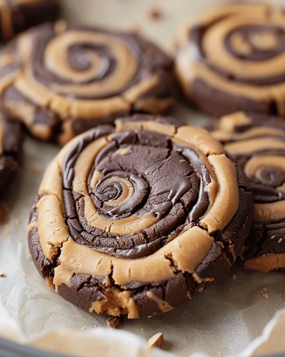 Chocolate-Peanut Butter Swirl Cookies