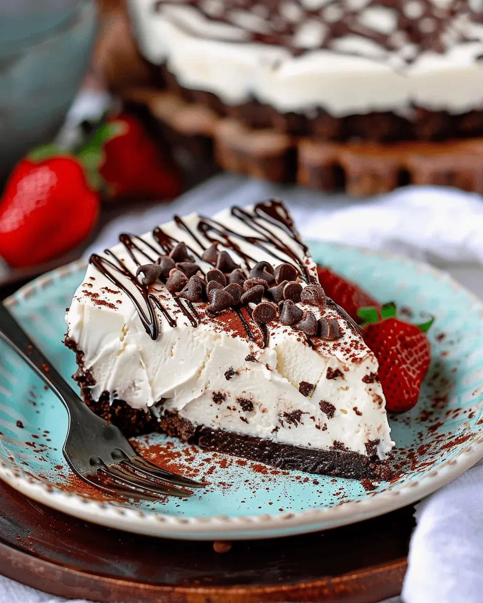 Chocolate Chip No Bake Cheesecake