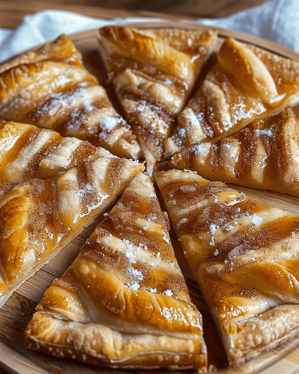 Cinnamon-Sugar Pizza made with Crescent Rolls