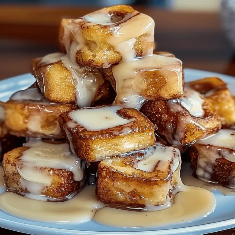 Cinnamon Roll French Toast Bites