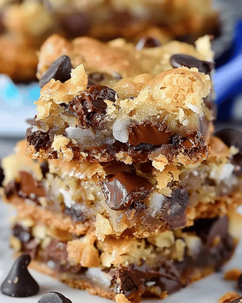 Coconut Toffee Chocolate Chip Cookie Bars