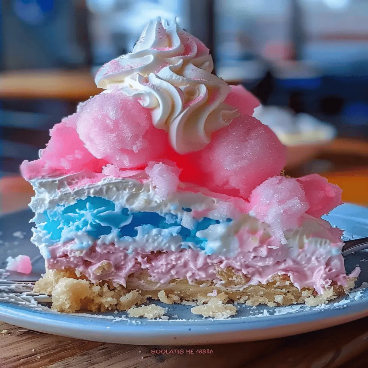 Cotton Candy Cheesecake Dessert