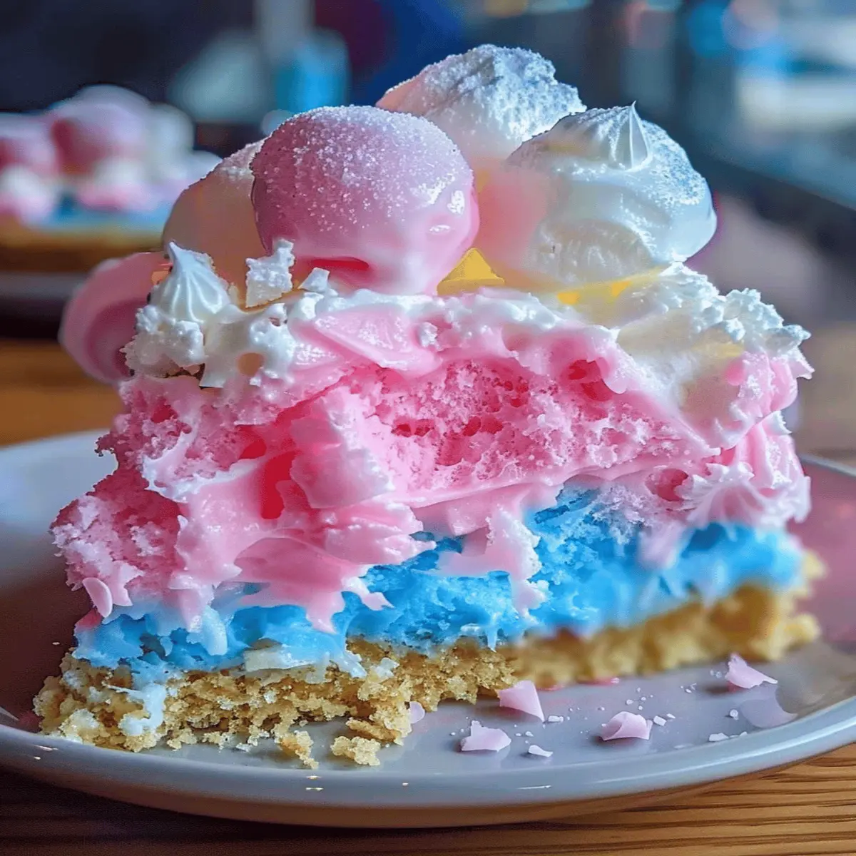 Cotton Candy Cheesecake Dessert