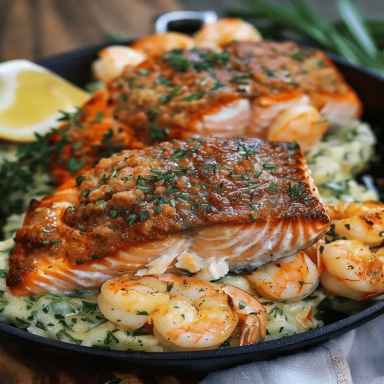 Crab Shrimp Stuffed Salmon