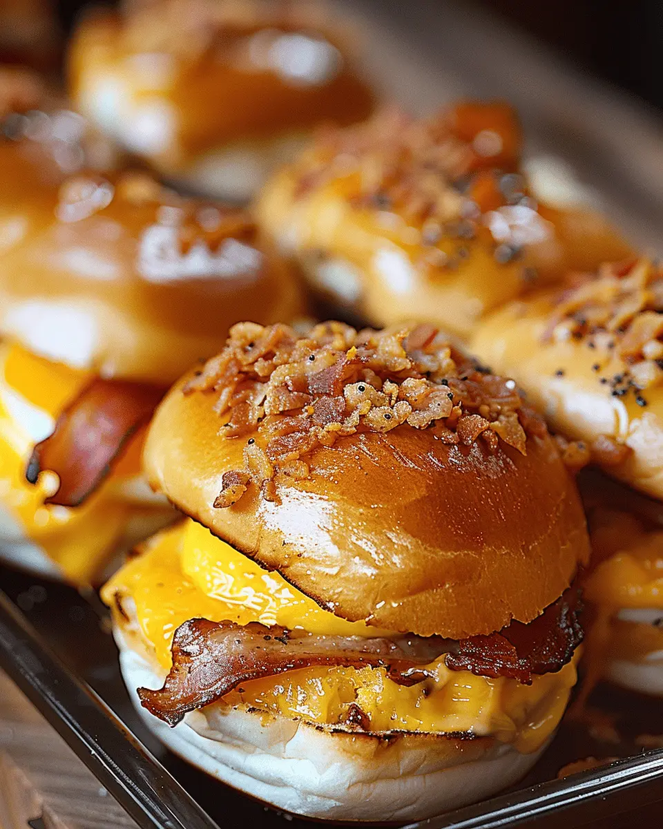 Crack Breakfast Sliders (Bacon Egg & Cheese)