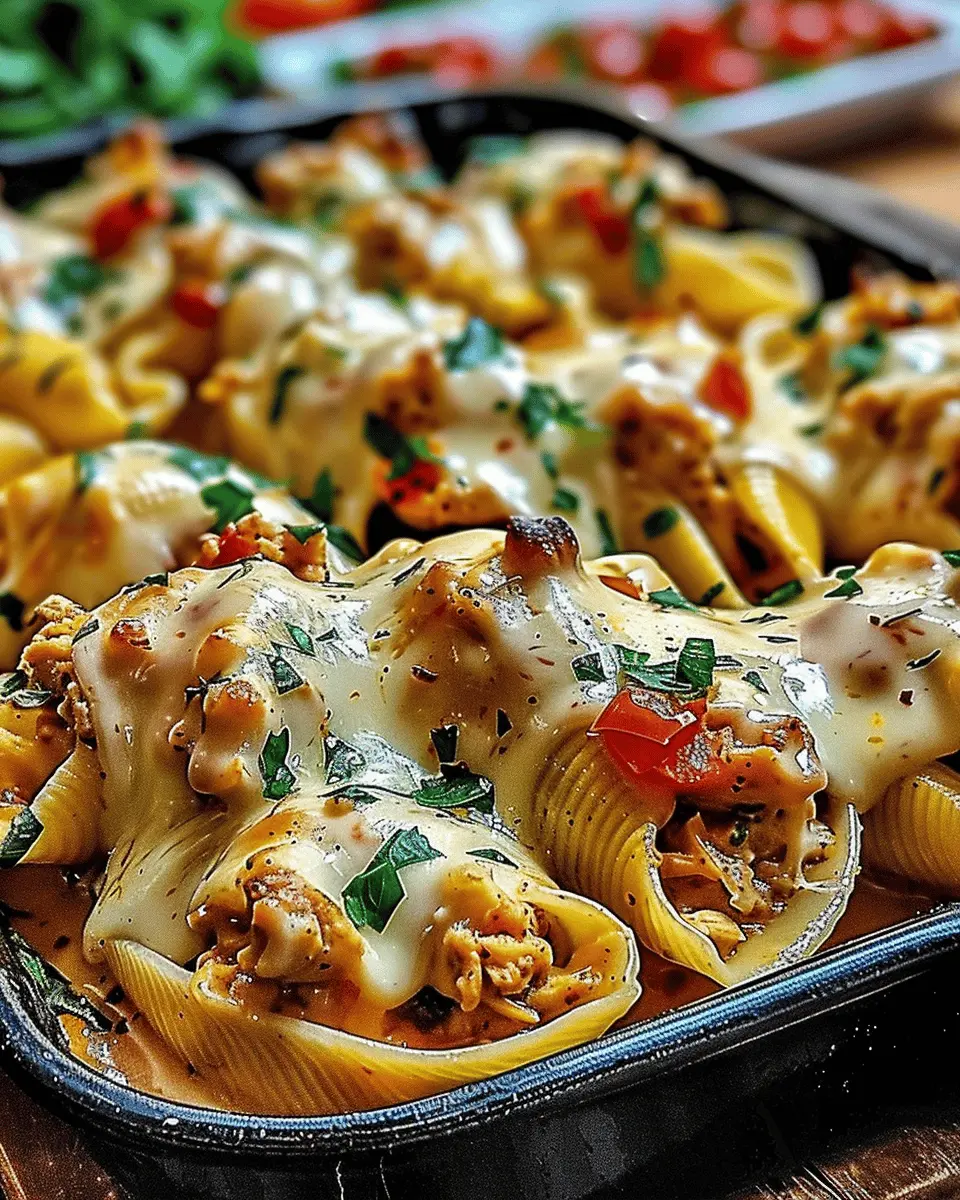 Creamy Cajun Chicken Stuffed Shells