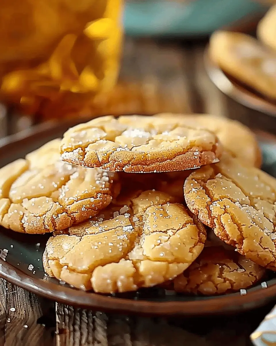 Crinkly Crackly Butter Toffee Sugar Cookies