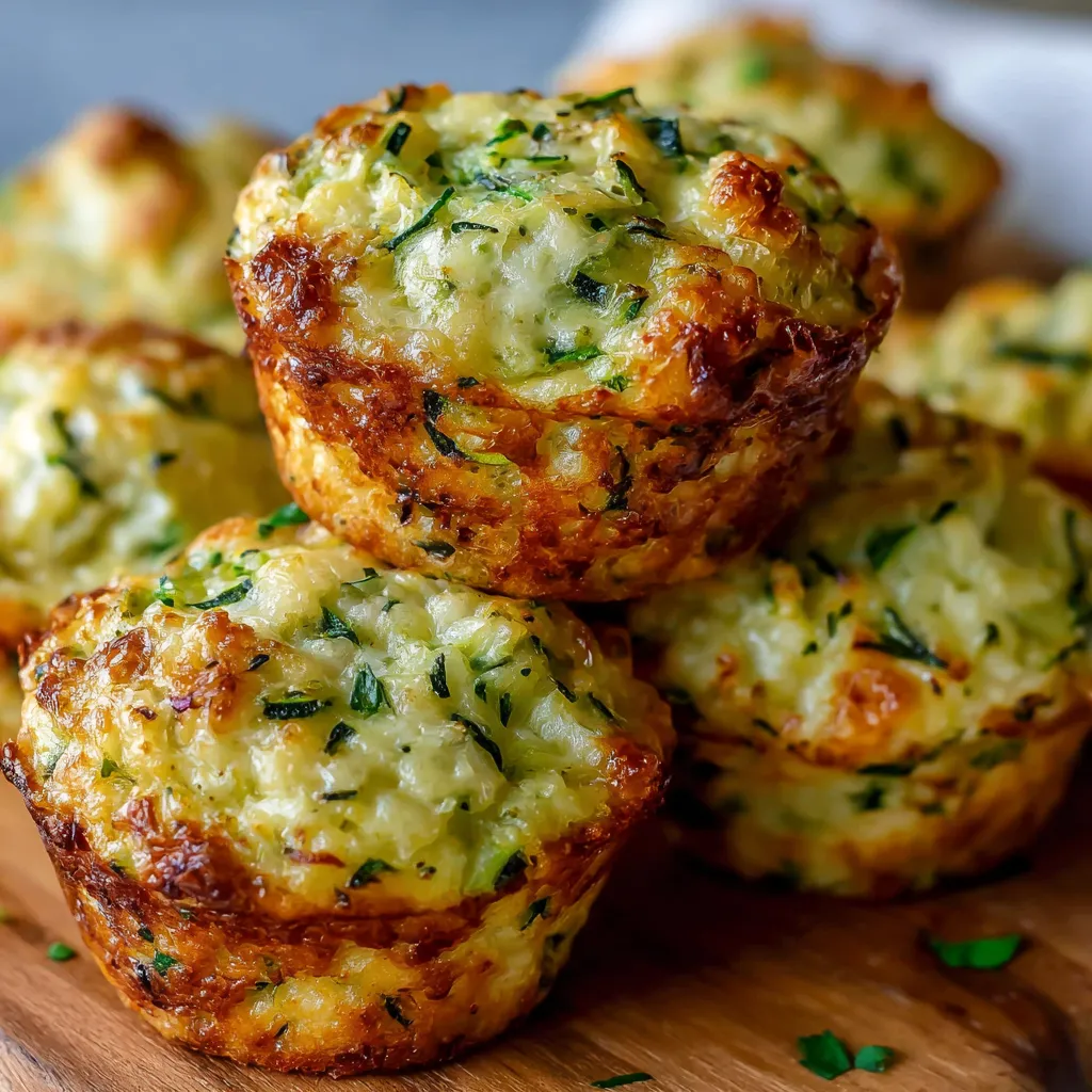 Crispy Parmesan Zucchini Potato Muffins cooling in a muffin tin, golden and packed with shredded vegetables