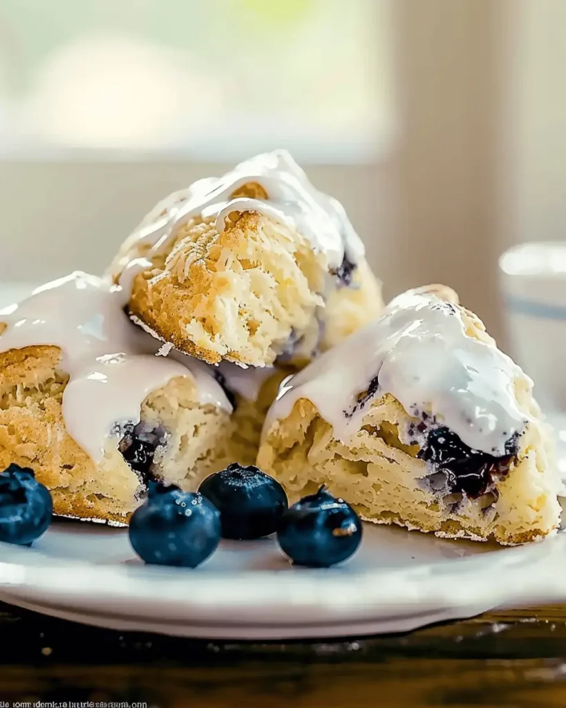 Delicious Lemon Blueberry Scones Recipe