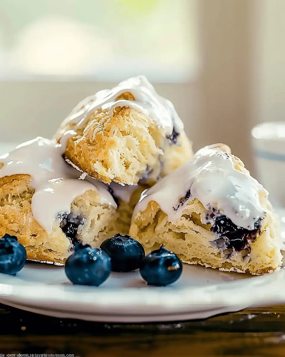 Delicious Lemon Blueberry Scones Recipe