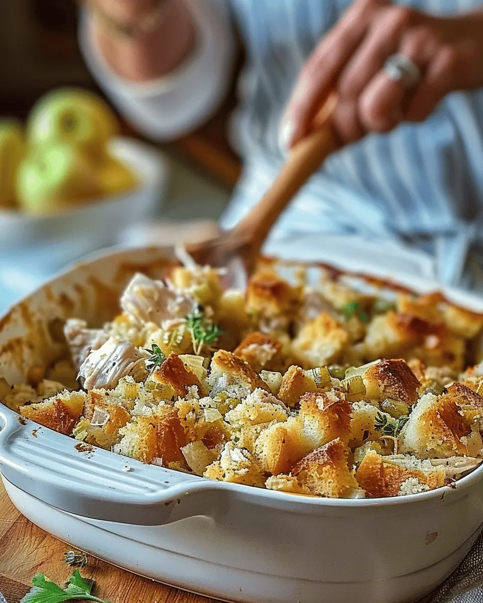 Dolly’s Chicken and Stuffing Casserole