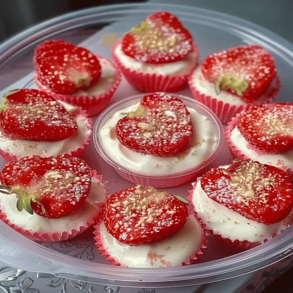Easy Cheesecake Deviled Strawberries