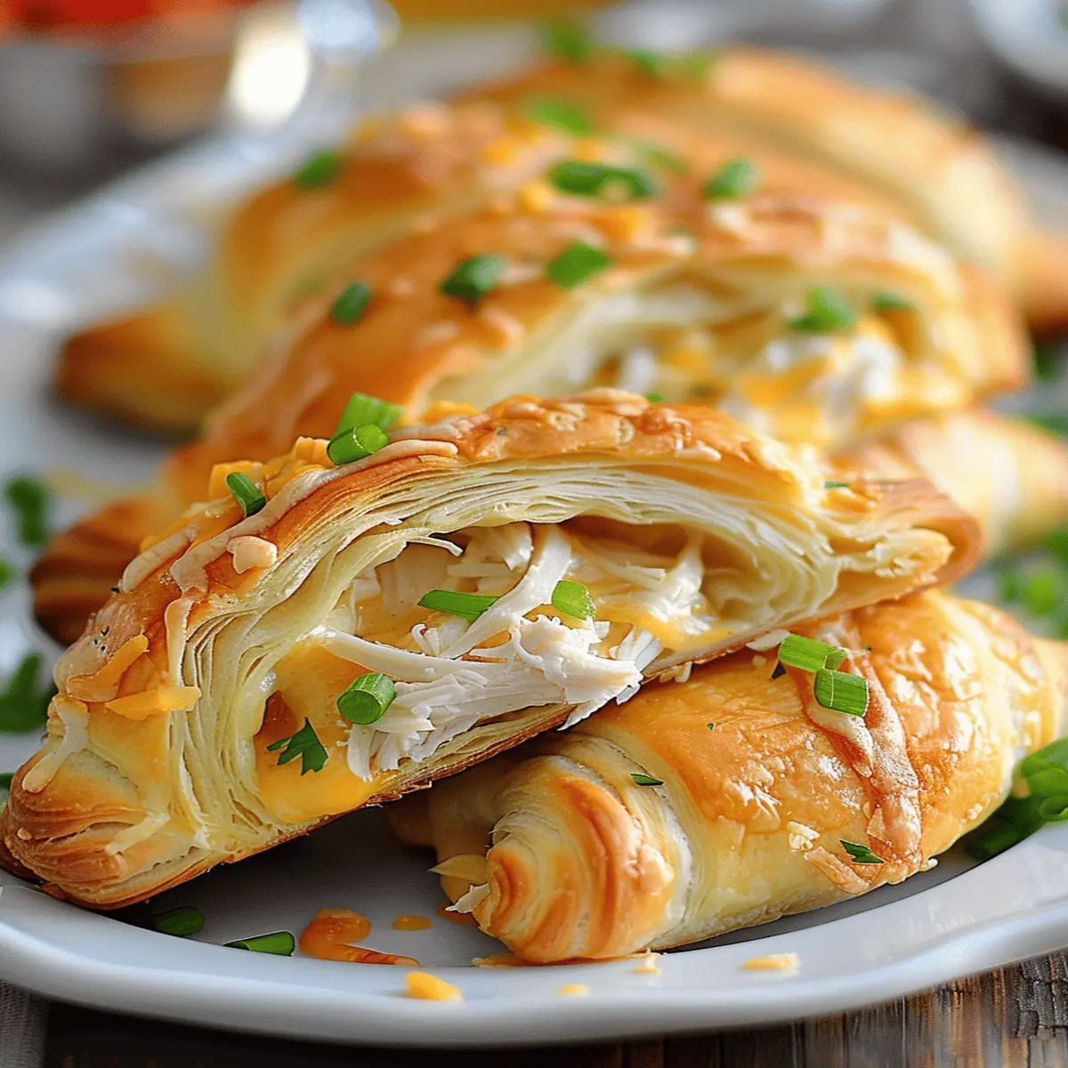 Easy Chicken Stuffed Crescent Rolls