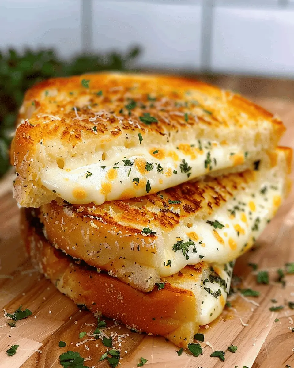 Garlic Bread Grilled Cheese