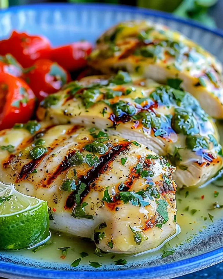 Grilled Salsa Verde Pepper Jack Chicken