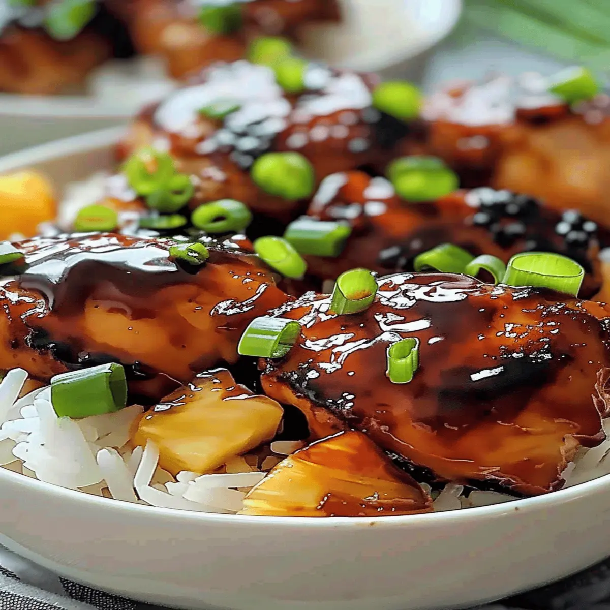 Hawaiian Huli Huli Chicken Pineapple