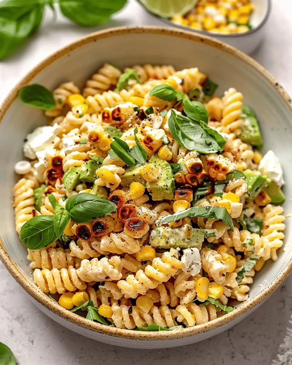 Healthy Street Corn Pasta Salad