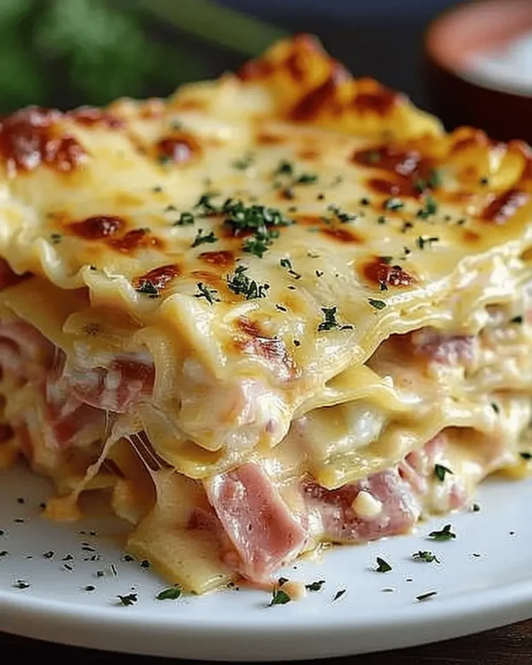 Lasagna with Ham and Cheese