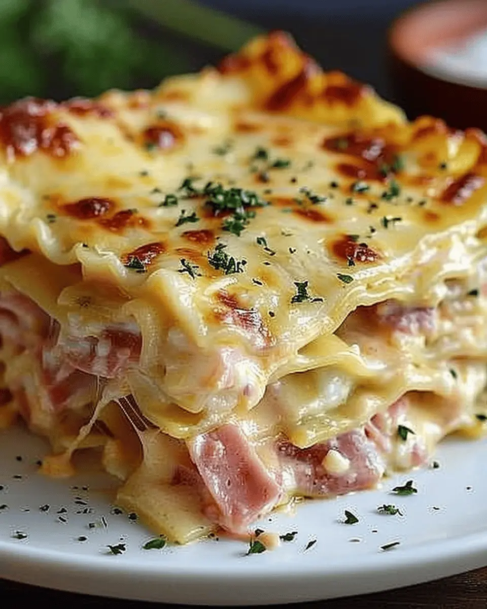 Lasagna with Ham and Cheese