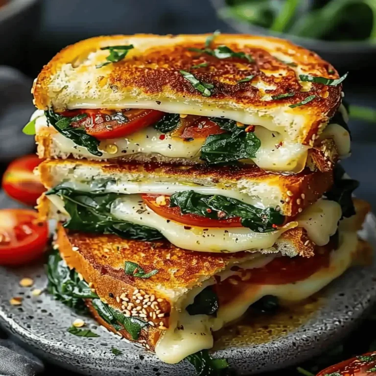 Mediterranean Spinach Grilled Cheese