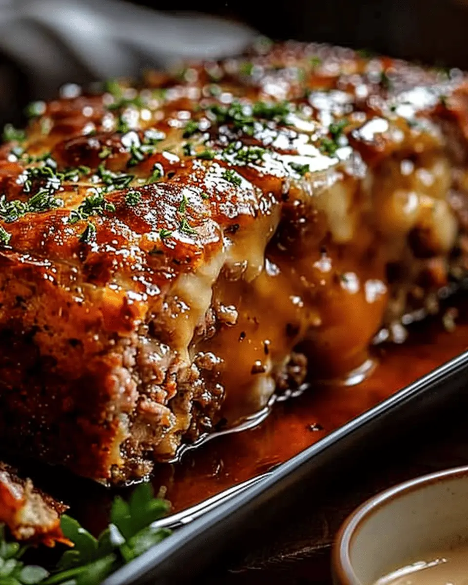 Melt-in-Your-Mouth Garlic Parmesan Chicken Meatloaf