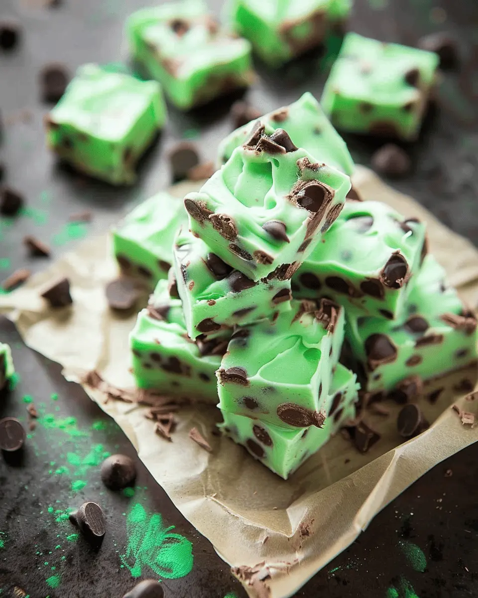 Mint Chocolate Chip Fudge