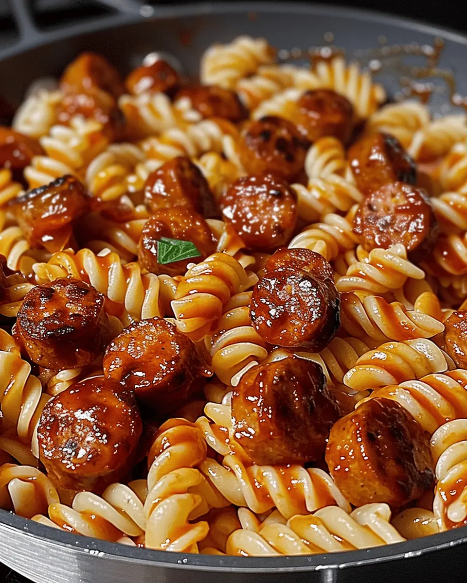 One-Pot Bold Honey BBQ Sausage Pasta