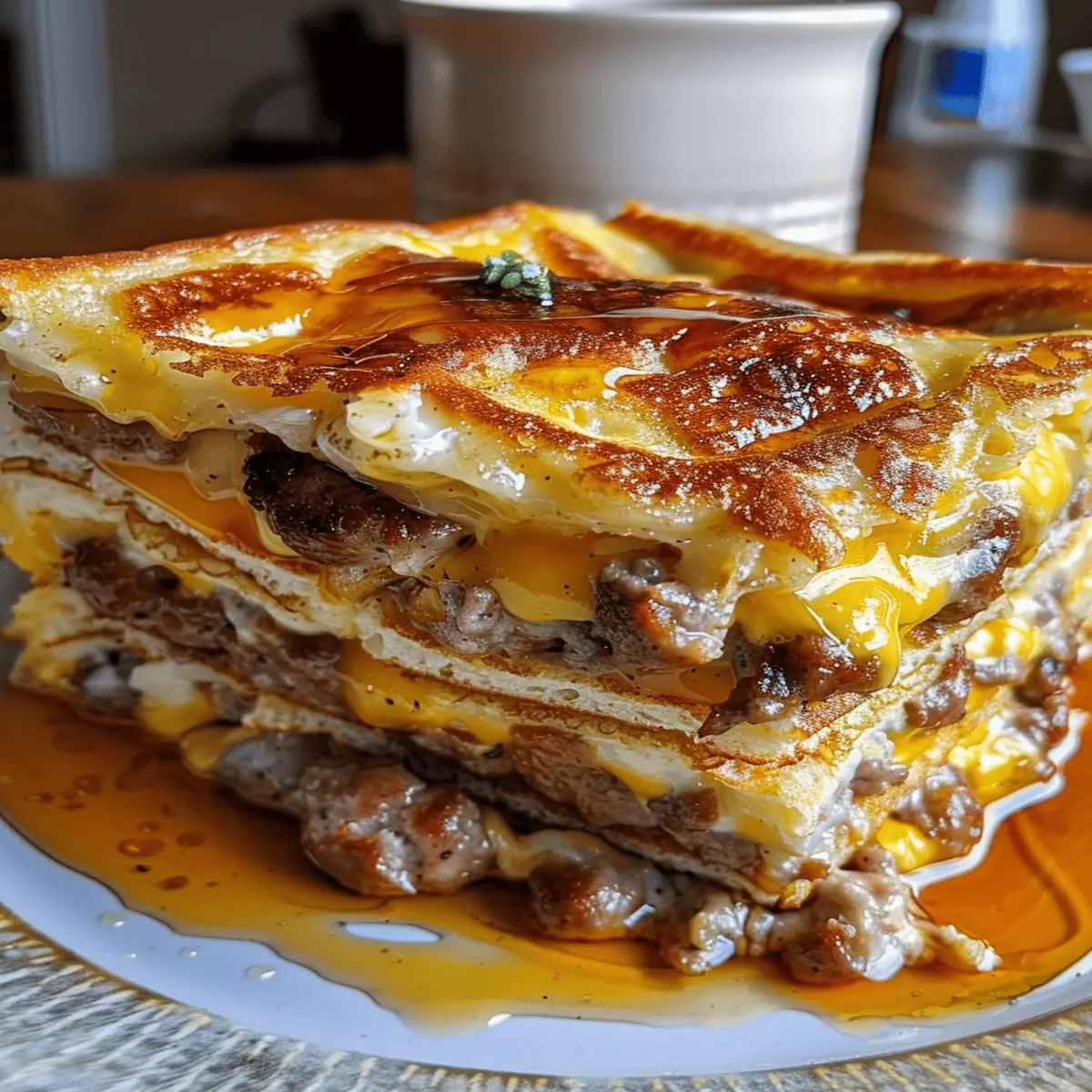 Pancake Sausage Breakfast Bake