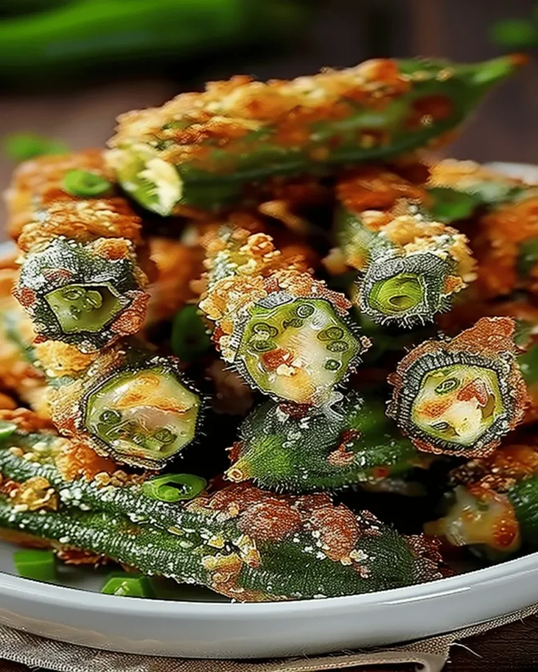 Pepper Jack Cheese Stuffed Fried Okra