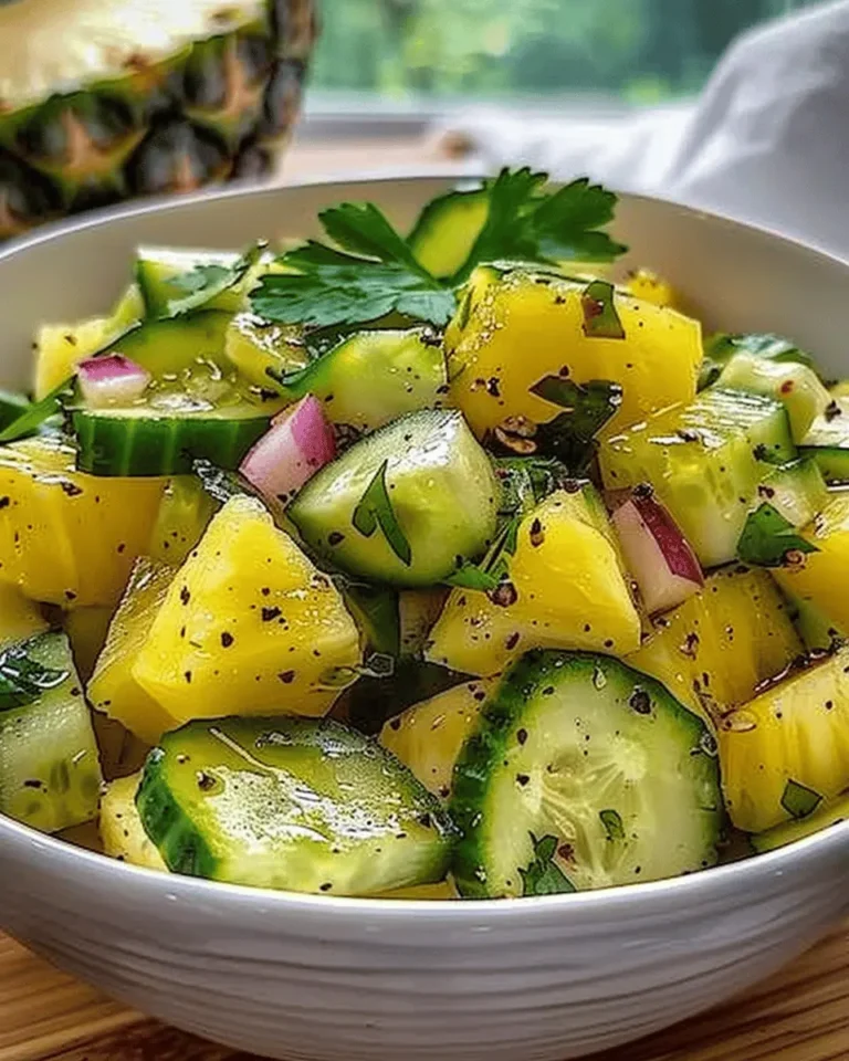 Pineapple Cucumber Salad