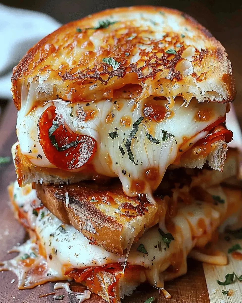 Pizza Grilled Cheese Sandwiches