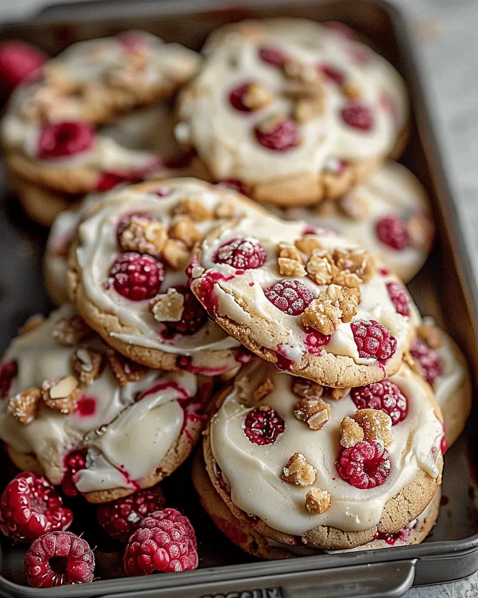 Raspberry Cheesecake Cookies