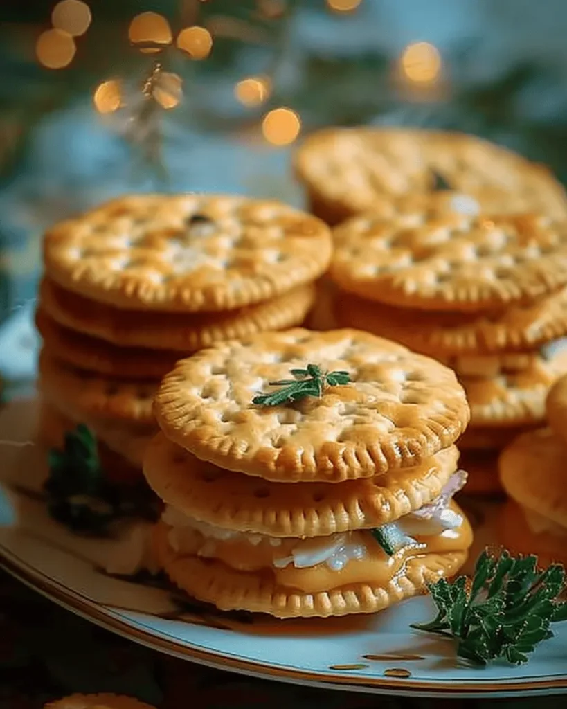 Ritz Cracker Party Sandwiches