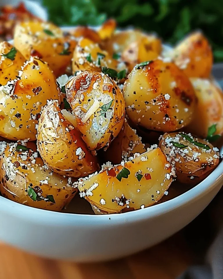 Roasted Garlic Butter Parmesan Potatoes