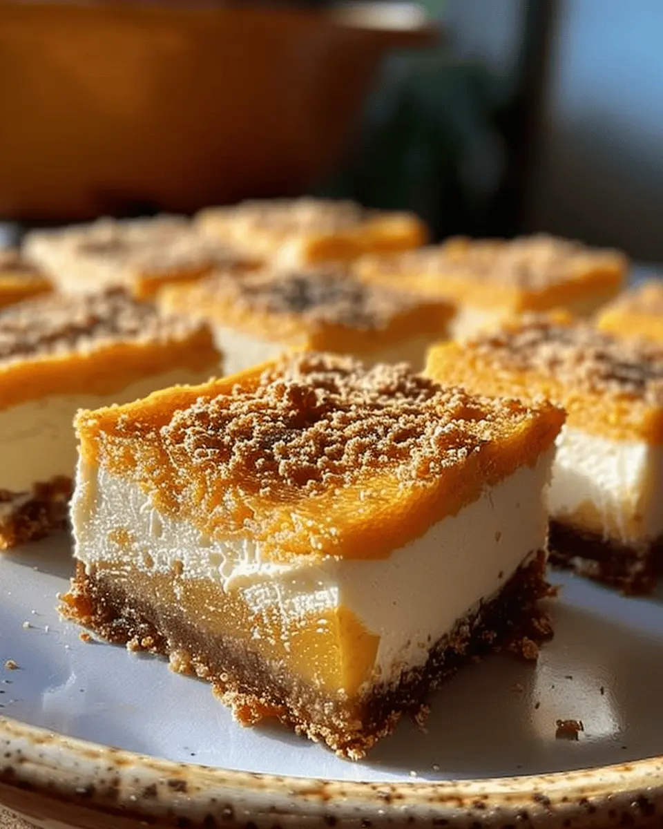 SWEET POTATO CHEESECAKE SQUARES